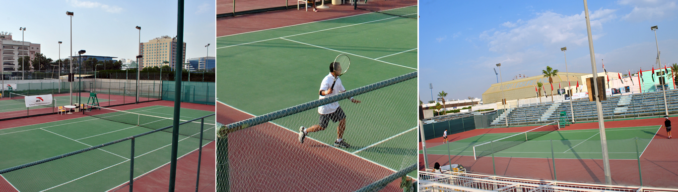 Tennis at Al Nasr Leisureland, Dubai